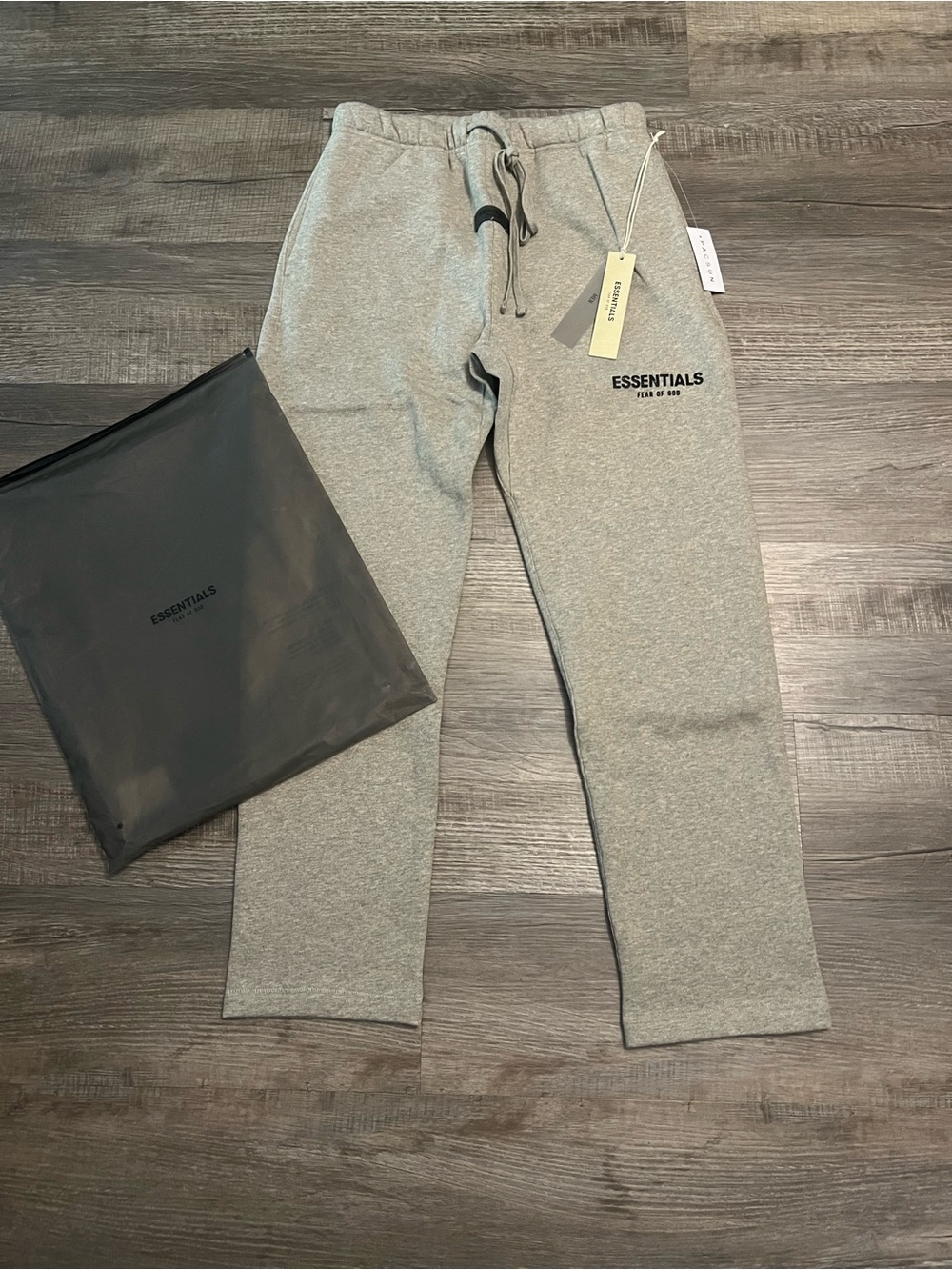 Fear of God ESSENTIALS Light Gray Drawstring Joggers